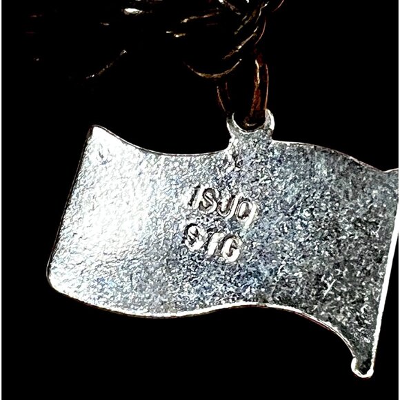 Sterling Silver Charm Bracelet W/ Pinecone Mug Clover & State Charms VTG 6.25” L - Picture 15 of 15